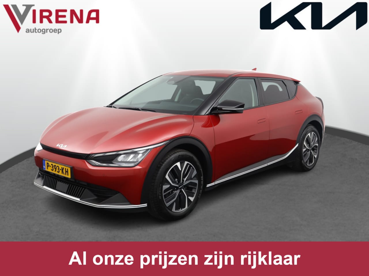 Kia EV6 - 58 kWh Light Edition - Stoelverwarming - Navigatie - LED koplampen - Privacy Glass - Fabri - AutoWereld.nl