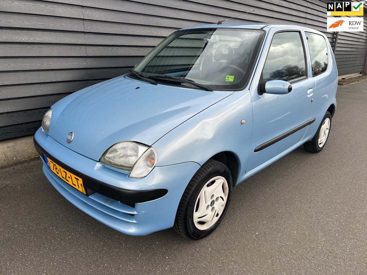 Fiat Seicento - 1.1 Active STUURBEKRACHTIGING APK t/m 21-02-26! - AutoWereld.nl