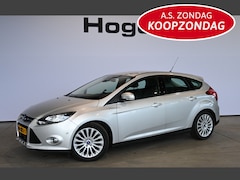 Ford Focus - 1.0 EcoBoost Lease Titanium Clima Cruise contro Navigatie Licht metaal Trekhaak Inruil mog