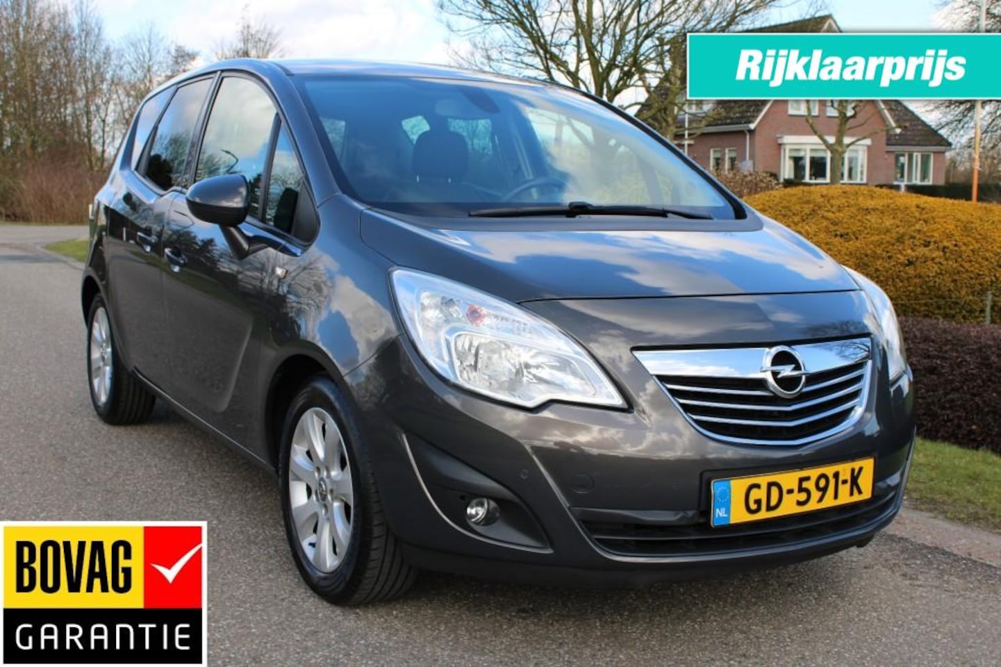 Opel Meriva - 1.4 Turbo 120pk Cosmo ECC/Cruise/Half leer/PDC/Trekhaak - AutoWereld.nl