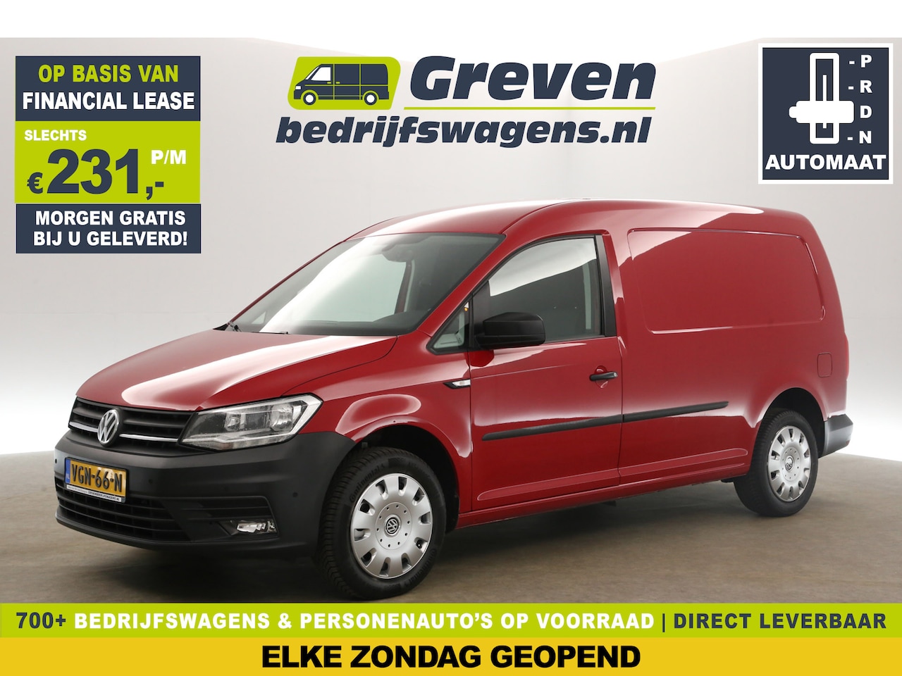 Volkswagen Caddy Maxi - 2.0 TDI L2H1 DSG Automaat Airco Cruise Bluetooth Elektrpakket Schuifdeur - AutoWereld.nl