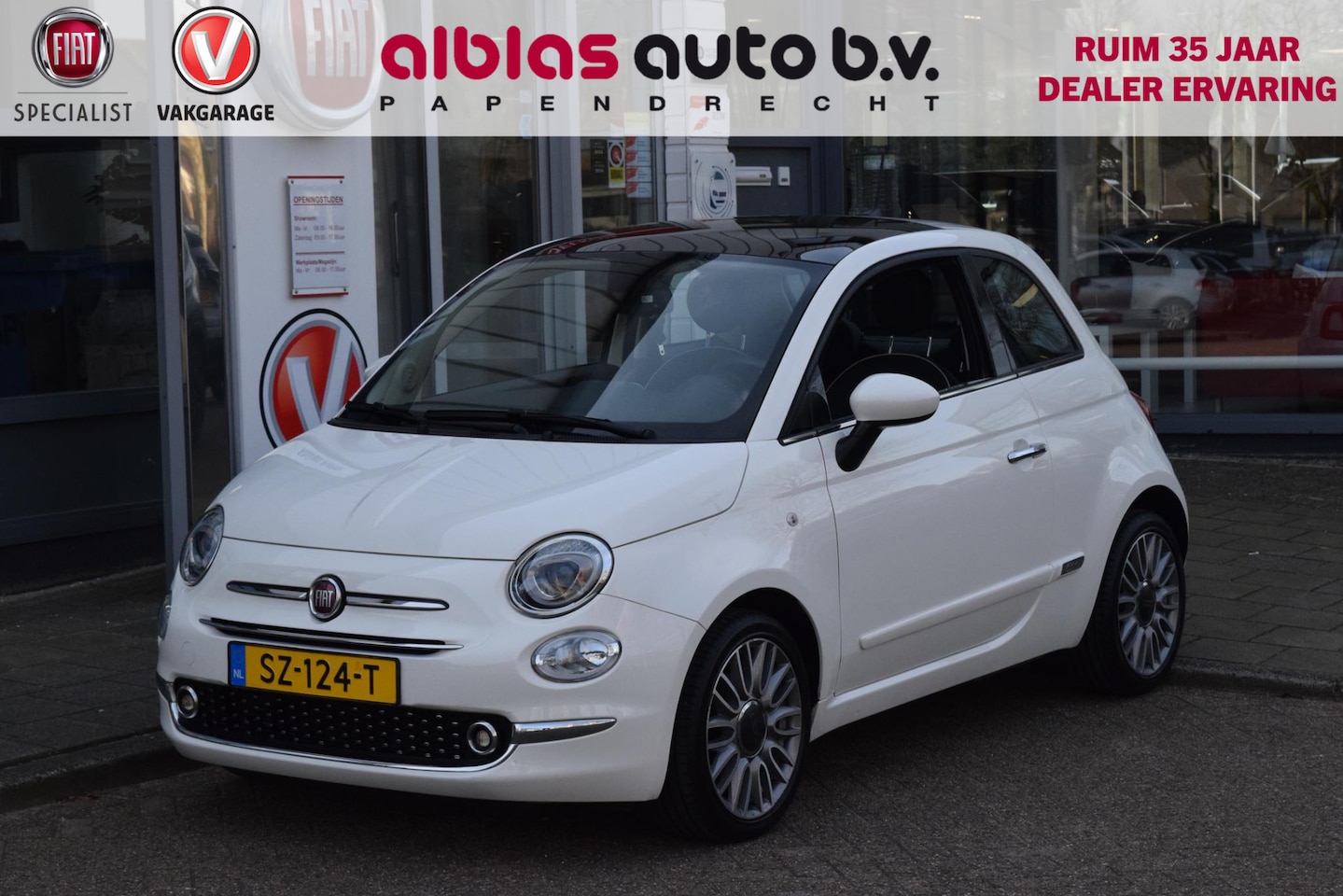 Fiat 500 - 80pk Turbo Lounge|Nav|Clima|Cruise|PDC|16" - AutoWereld.nl