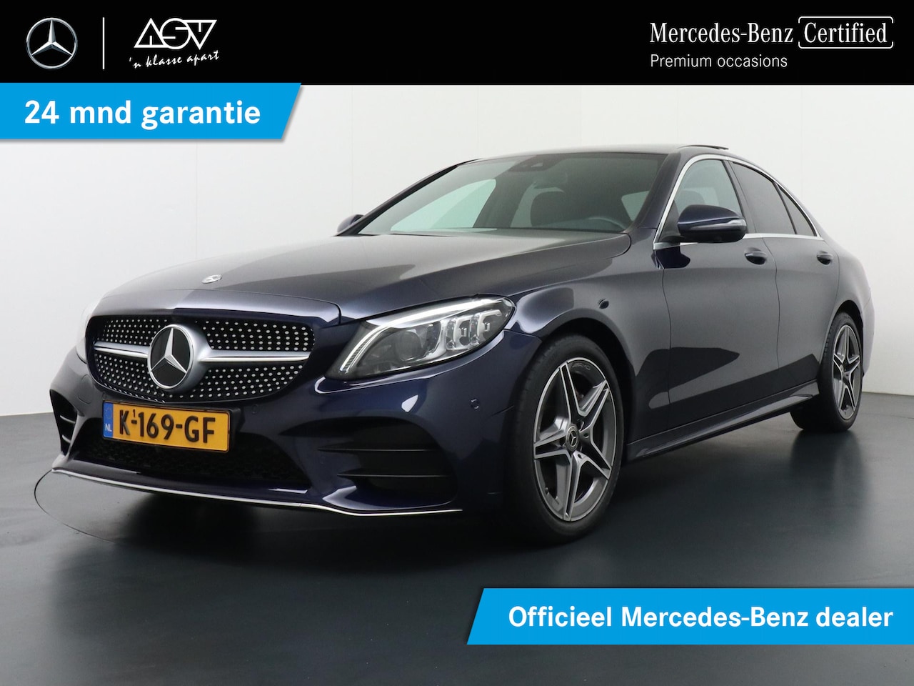 Mercedes-Benz C-klasse - 180 Business Solution AMG | Panorama - Schuifdak | 360° Camera | Sfeerverlichting | DAB+ R - AutoWereld.nl