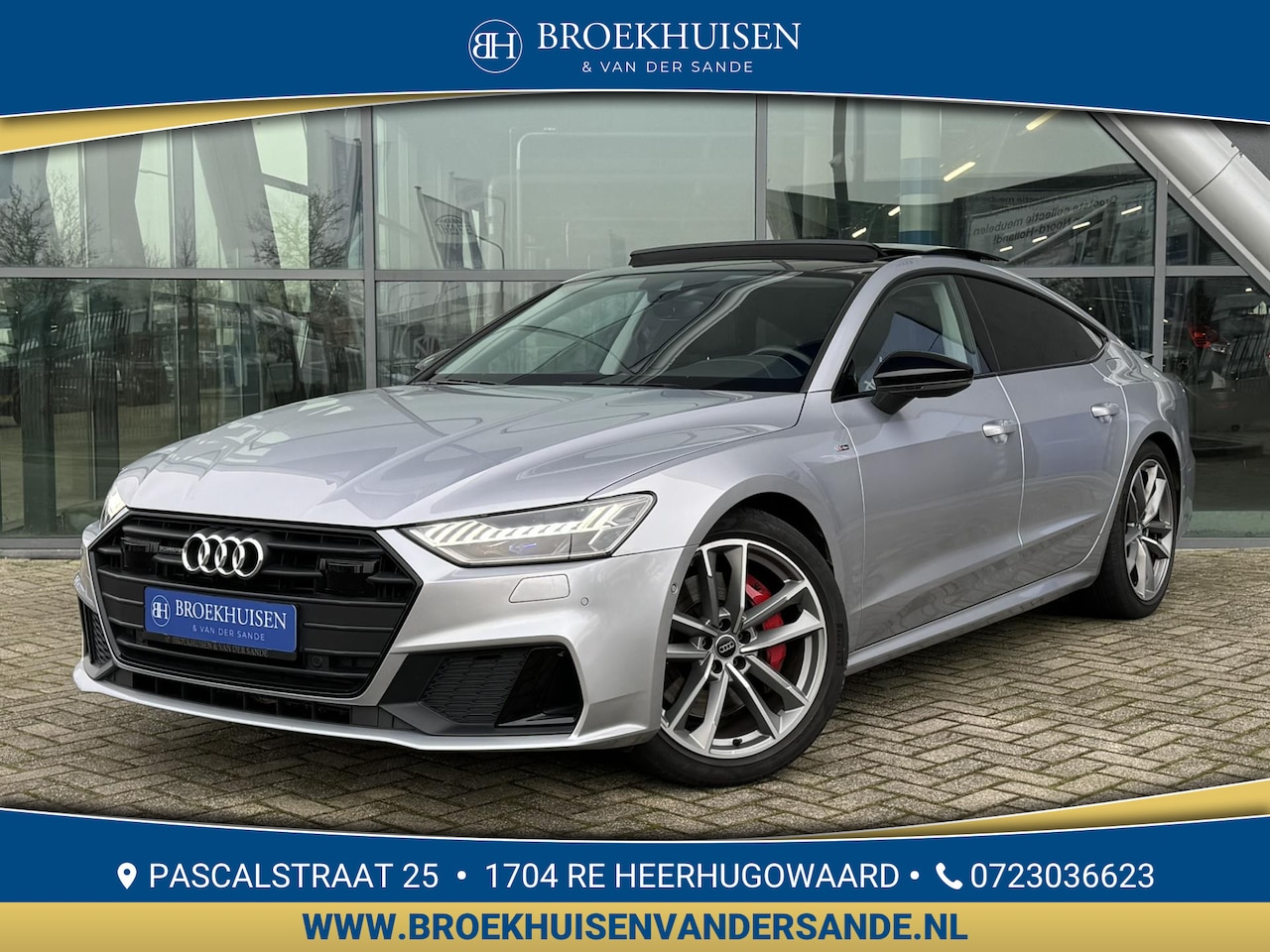 Audi A7 Sportback - 55 TFSI Plug In Hybrid quattro Competition S-line 367pk Panoramadak / 360 Camera - AutoWereld.nl