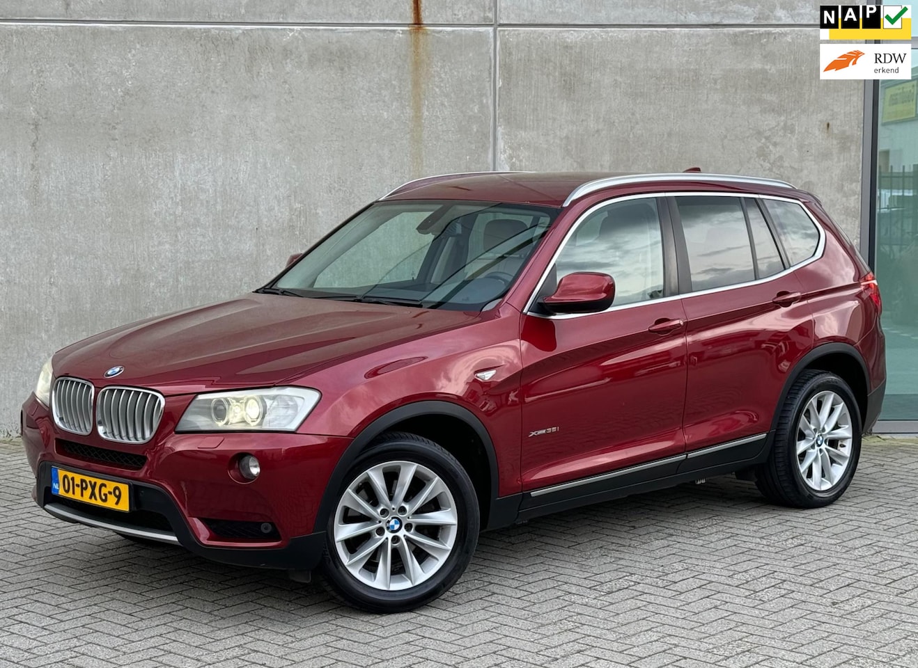 BMW X3 - 3.0 Xdrive 35I AUT 2011 Rood HighExecutive LEDER|NAP - AutoWereld.nl