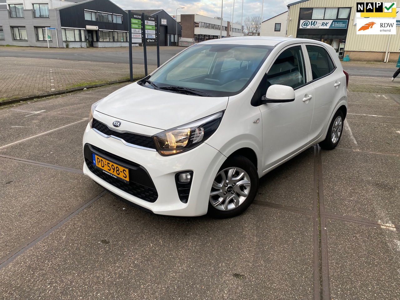 Kia Picanto - 1.0 CVVT EconomyPlusLine/5drs/nap/ NEW APK/ dealeronderhouden/ airco/ navi/ achteruitrijca - AutoWereld.nl