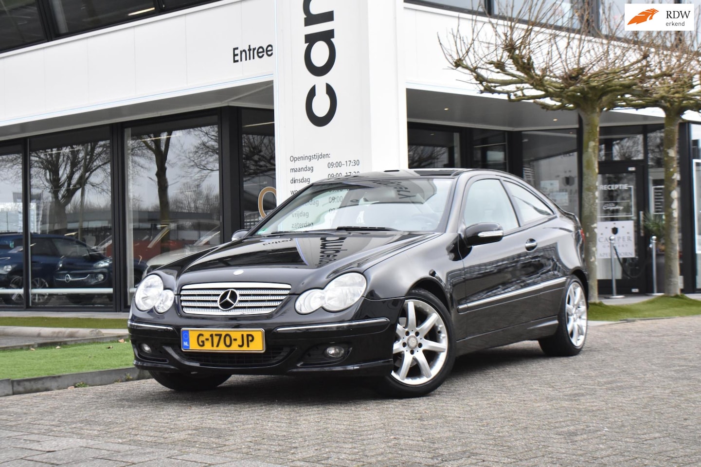 Mercedes-Benz C-klasse Sportcoupé - 200 K. 163PK!! PANO, STOELVERWARMING, CRUISE CONTROL - AutoWereld.nl