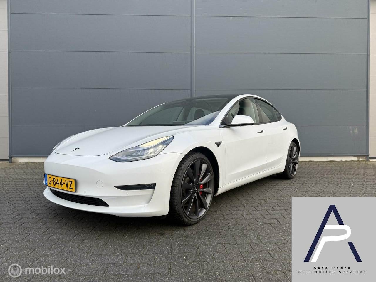 Tesla Model 3 - Performance AWD 75 kWh 462PK Pearl White 20inch - AutoWereld.nl