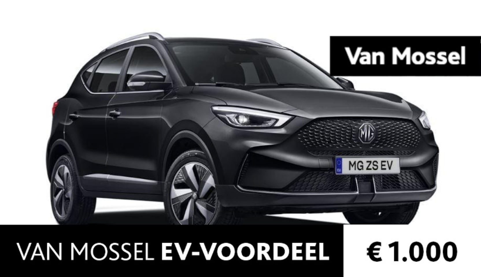 MG ZS - Long Range Comfort 70 kWh Pebble Black ACTIE voorraad registratiekorting / diverse kleuren - AutoWereld.nl