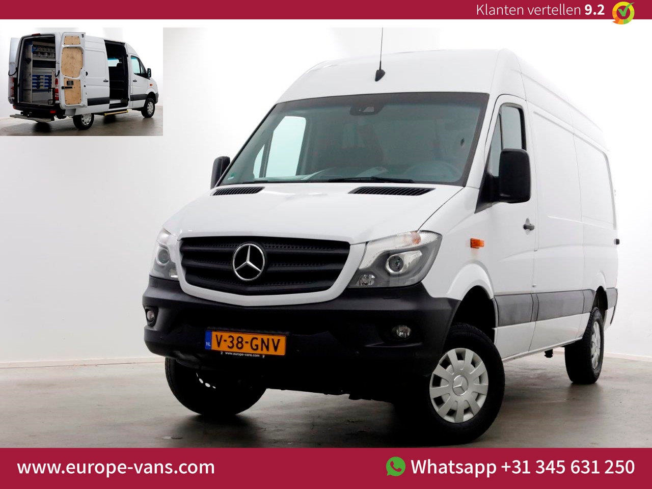 Mercedes-Benz Sprinter - 316 CDI 163pk E6 4X4 ZG1 L2H2 Airco/Xenon/Inrichting 10-2016 - AutoWereld.nl