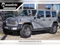 Jeep Wrangler Unlimited - 4xe 380 Sahara - All-in rijklrps | Trekhaak | Leer | Camera | Stoel/stuurverwarming