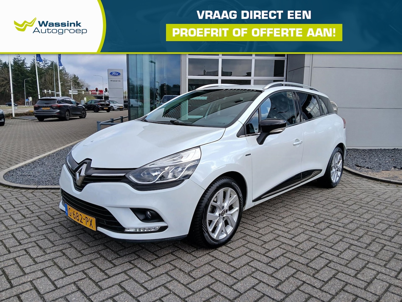 Renault Clio Estate - Energy TCe 90pk Limited | Navigatie | Trekhaak | Licht metalen velgen | Parkeer sensoren a - AutoWereld.nl