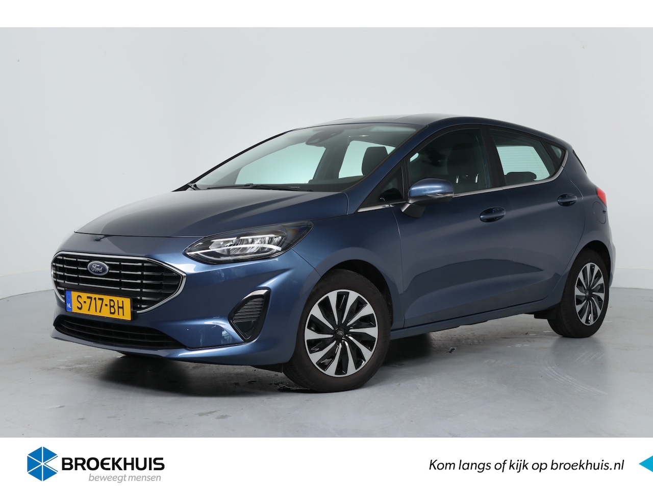 Ford Fiesta - 1.0 EcoBoost Hybrid Titanium | LED | Navigatie | Airco | Parkeersensoren | Keyles | Cruise - AutoWereld.nl