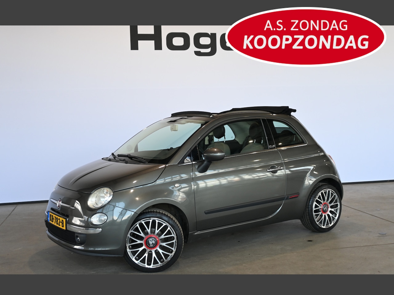 Fiat 500 C - 1.2 Rock Airco Panoramadak Lichtmetaal Goed Onderhouden! Inruil Mogelijk! - AutoWereld.nl