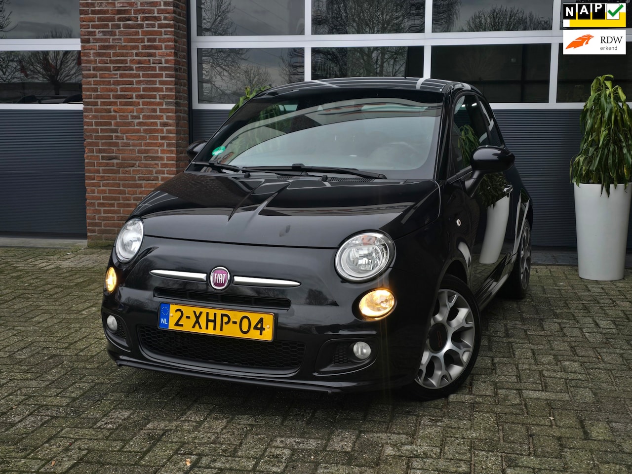 Fiat 500 - 0.9 TwinAir Turbo 500S Apk |Nap |Sport |Zwart - AutoWereld.nl