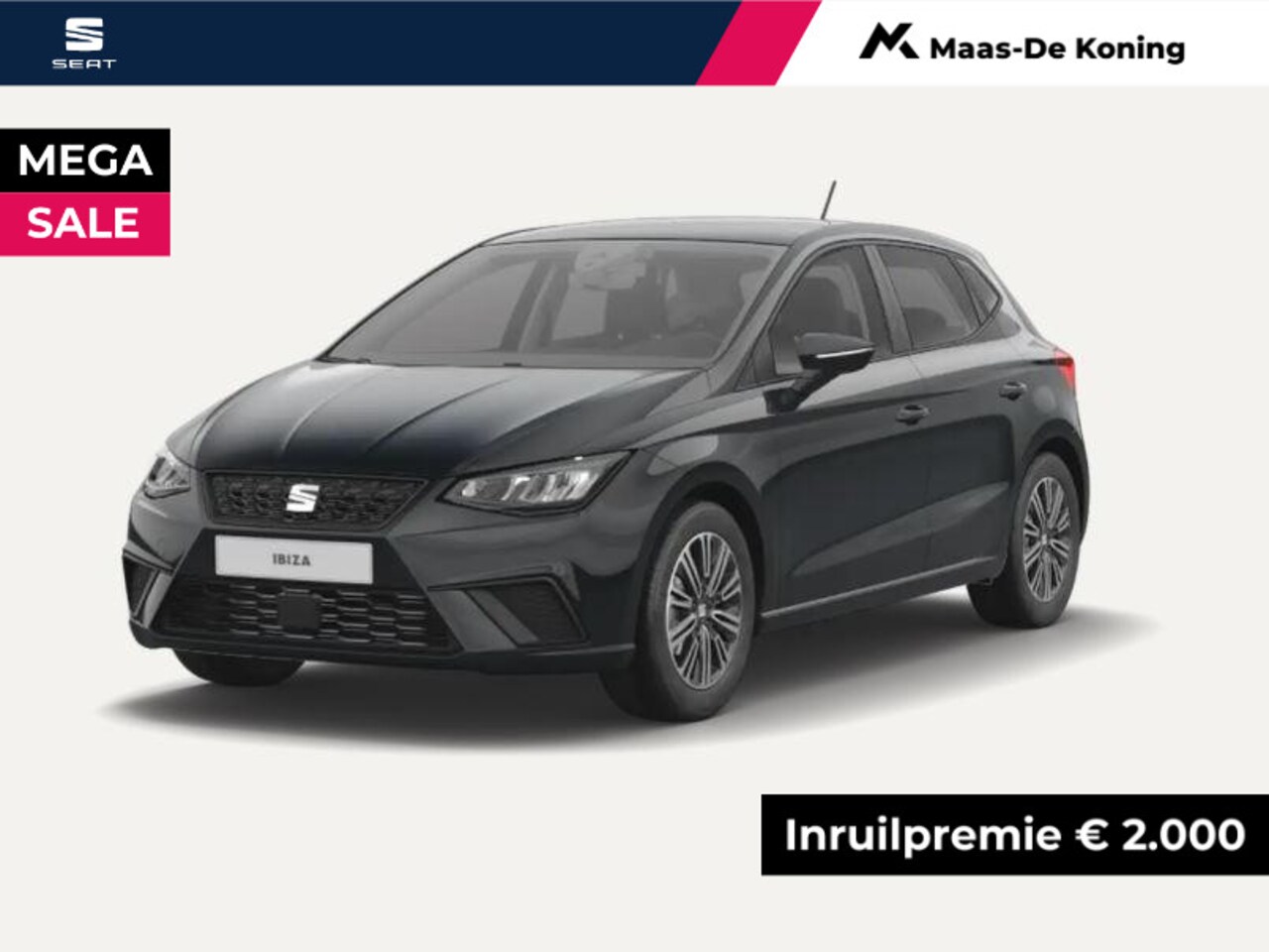 Seat Ibiza - Style 1.0 70 kW / 95 pk EcoTSI Hatchback 5 deurs 5 | PRIVATELEASE 350,- PER MAAND!! - AutoWereld.nl