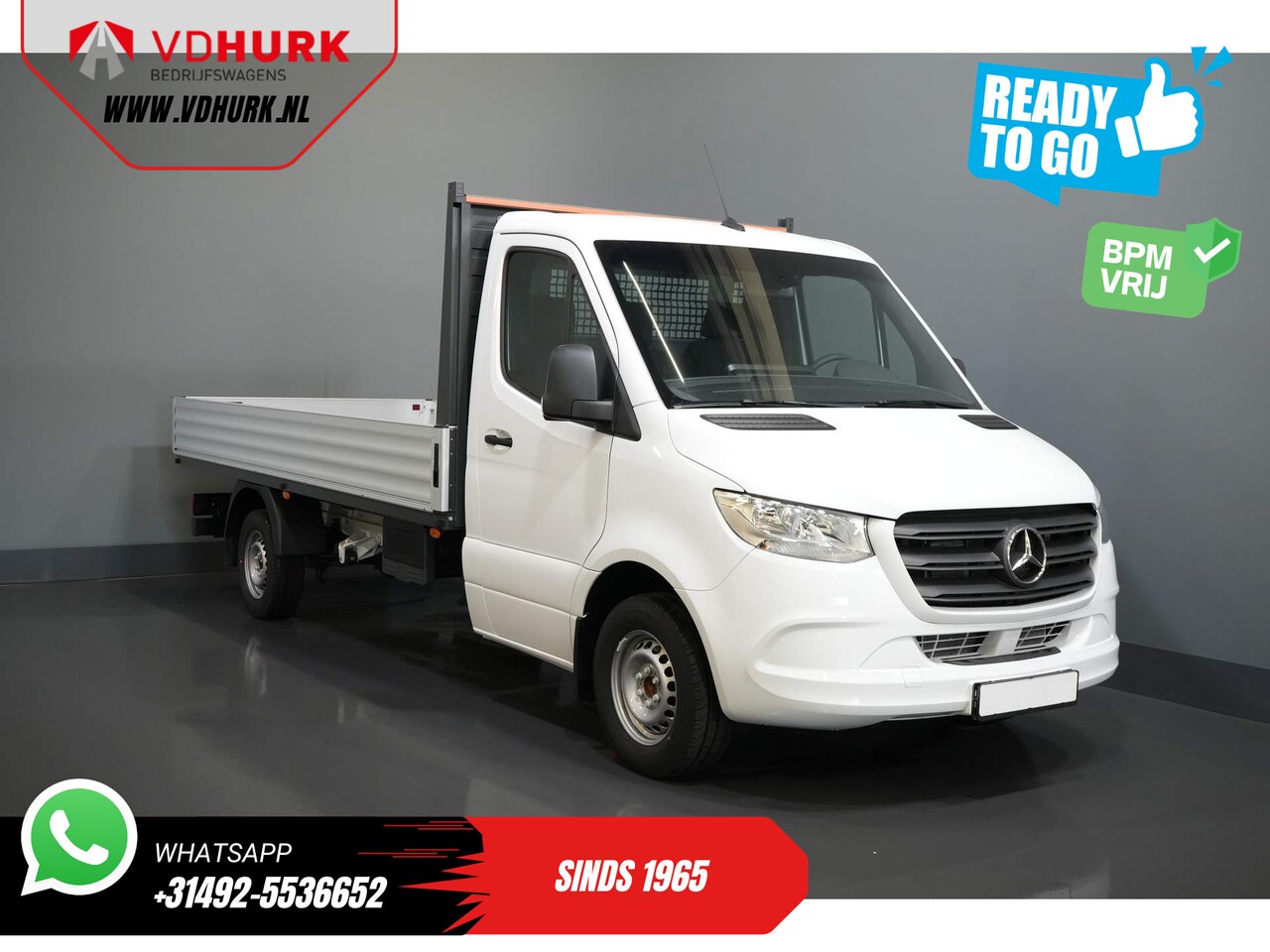 Mercedes-Benz Sprinter - 317 CDI Aut. L3 Open laadbak/ 3.5t Trekverm./ MBUX/ 4.3m bak/ Stoelverw./ Cruise/ Trekhaak - AutoWereld.nl