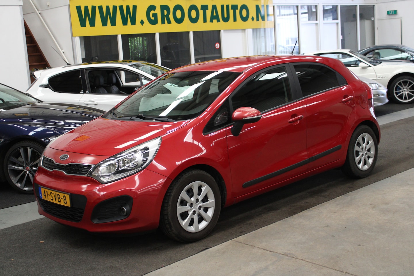 Kia Rio - 1.2 CVVT Super Pack Airco, Cruise control, Trekhaak, Stuurbekrachtiging - AutoWereld.nl