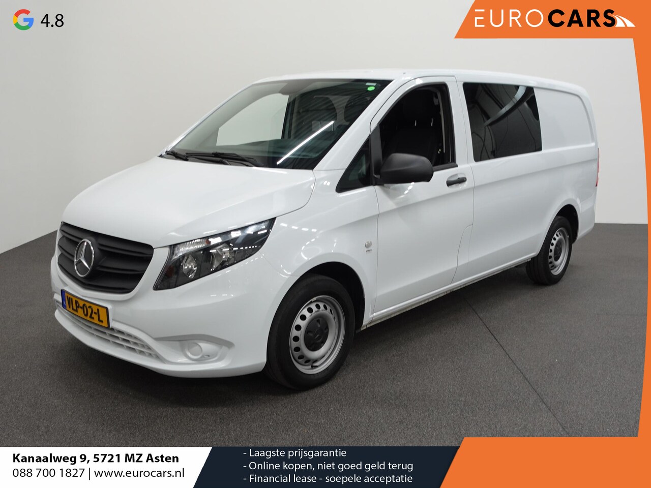 Mercedes-Benz Vito - 114 CDI Lang Dubbele Cabine Comfort Automaat Airco Navi Cruise Control 6-Persoons Trekhaak - AutoWereld.nl