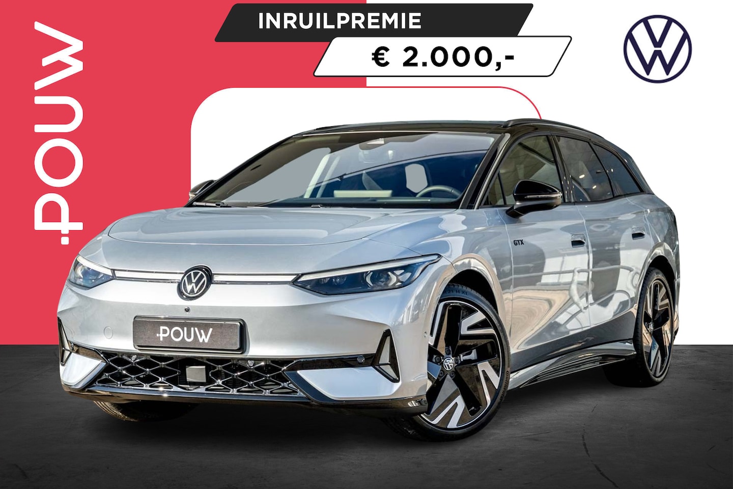 Volkswagen ID.7 Tourer - GTX Business 340pk 86 kWh | LMV 21" | Warmtepomp | Trekhaak Uitklapbaar - AutoWereld.nl