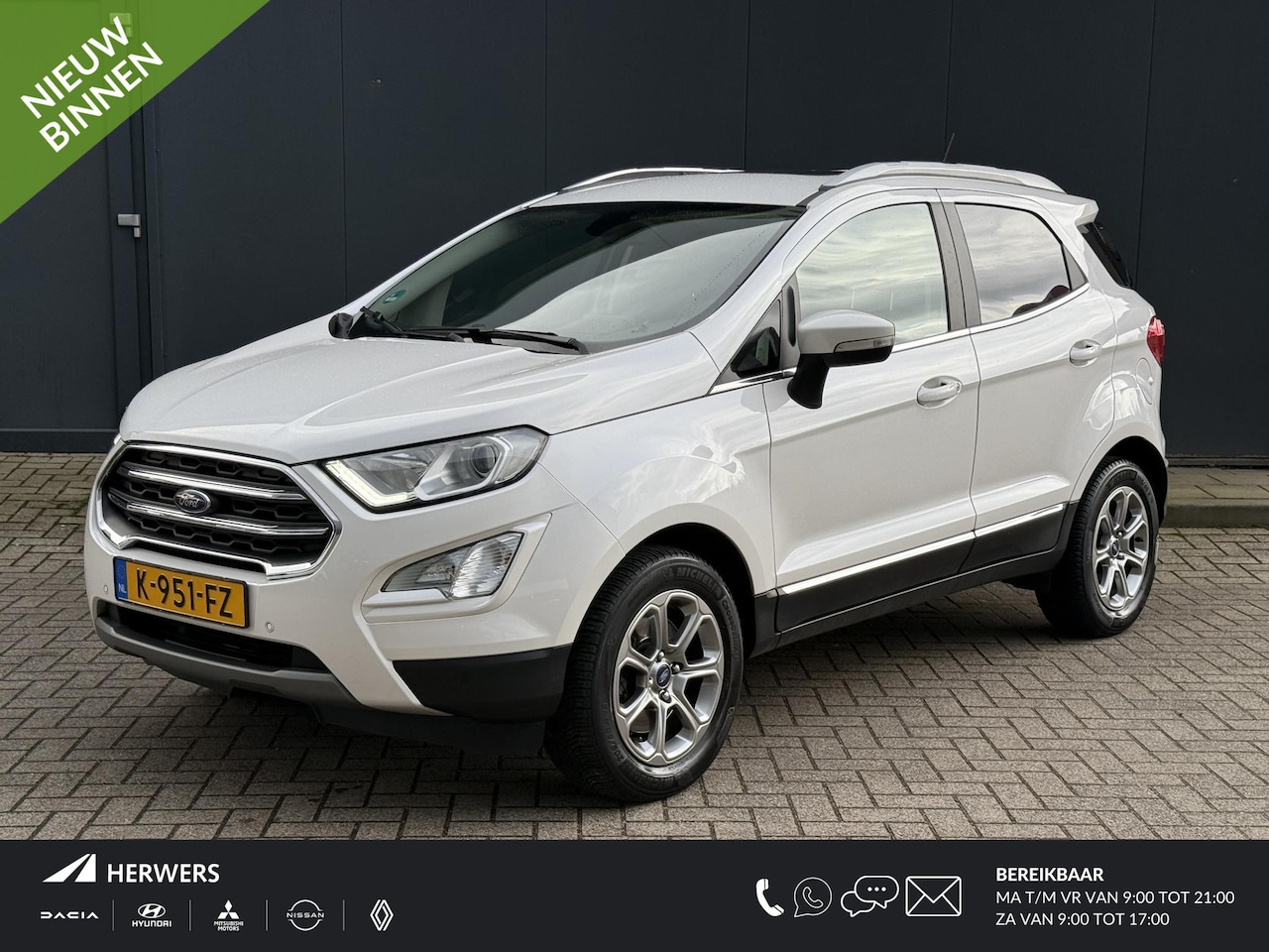 Ford EcoSport - 1.0 EcoBoost ST-Line Black / Trekhaak (1100 KG trekgewicht) / Panoramadak / Cruise Control - AutoWereld.nl