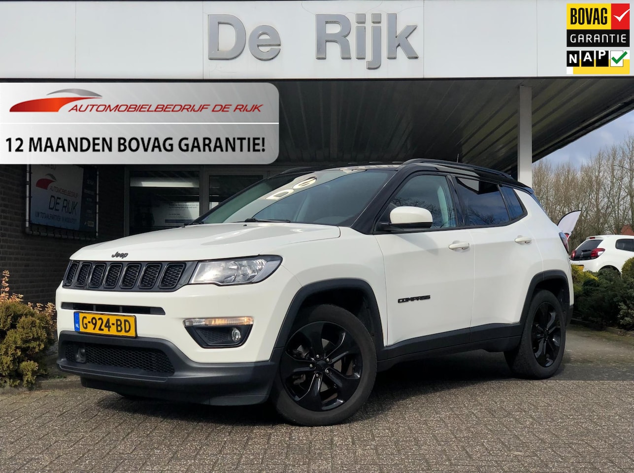 Jeep Compass - 1.4 MultiAir Night Eagle | Navi, Clima, Cruise, Carplay/Android, Camera Trekhaak | Dealero - AutoWereld.nl