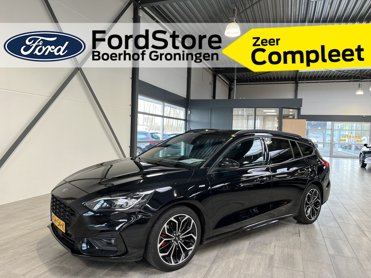 Ford Focus Wagon - EcoBoost Hybrid 155PK ST Line X Business Full Options I 18"I ST spoiler I 1/2 Leder I Wint - AutoWereld.nl