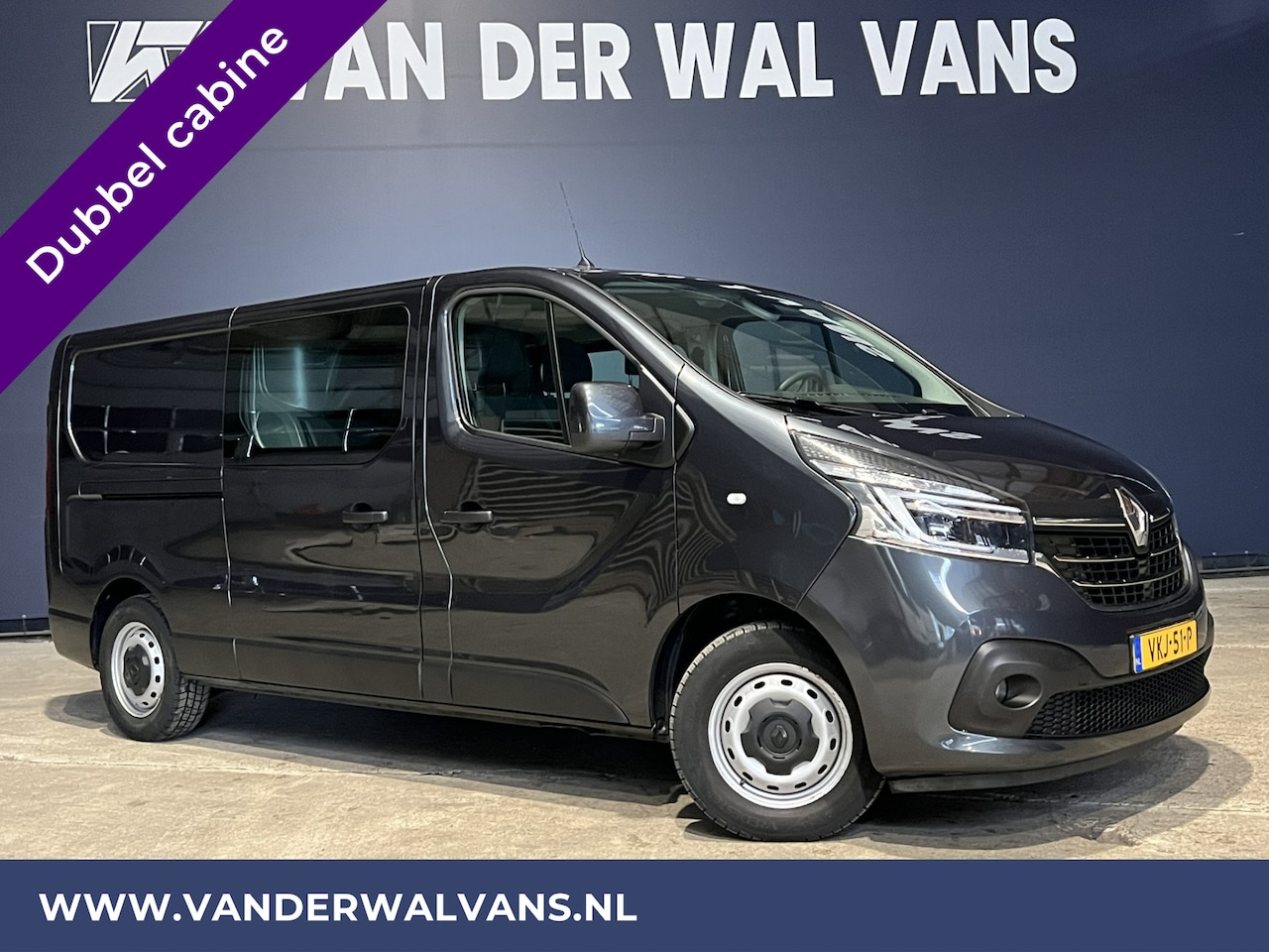 Renault Trafic - 2.0 dCi 120pk L2H1 Dubbele Cabine Euro6 Airco | 6-Zits | LED | 2x zijdeur | Camera | Navig - AutoWereld.nl