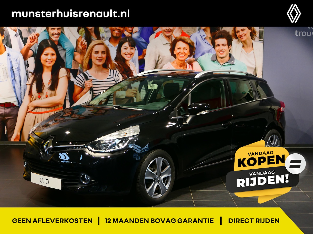 Renault Clio Estate - 0.9 TCe Night&Day - Afneembare trekhaak, cruise, navi - AutoWereld.nl