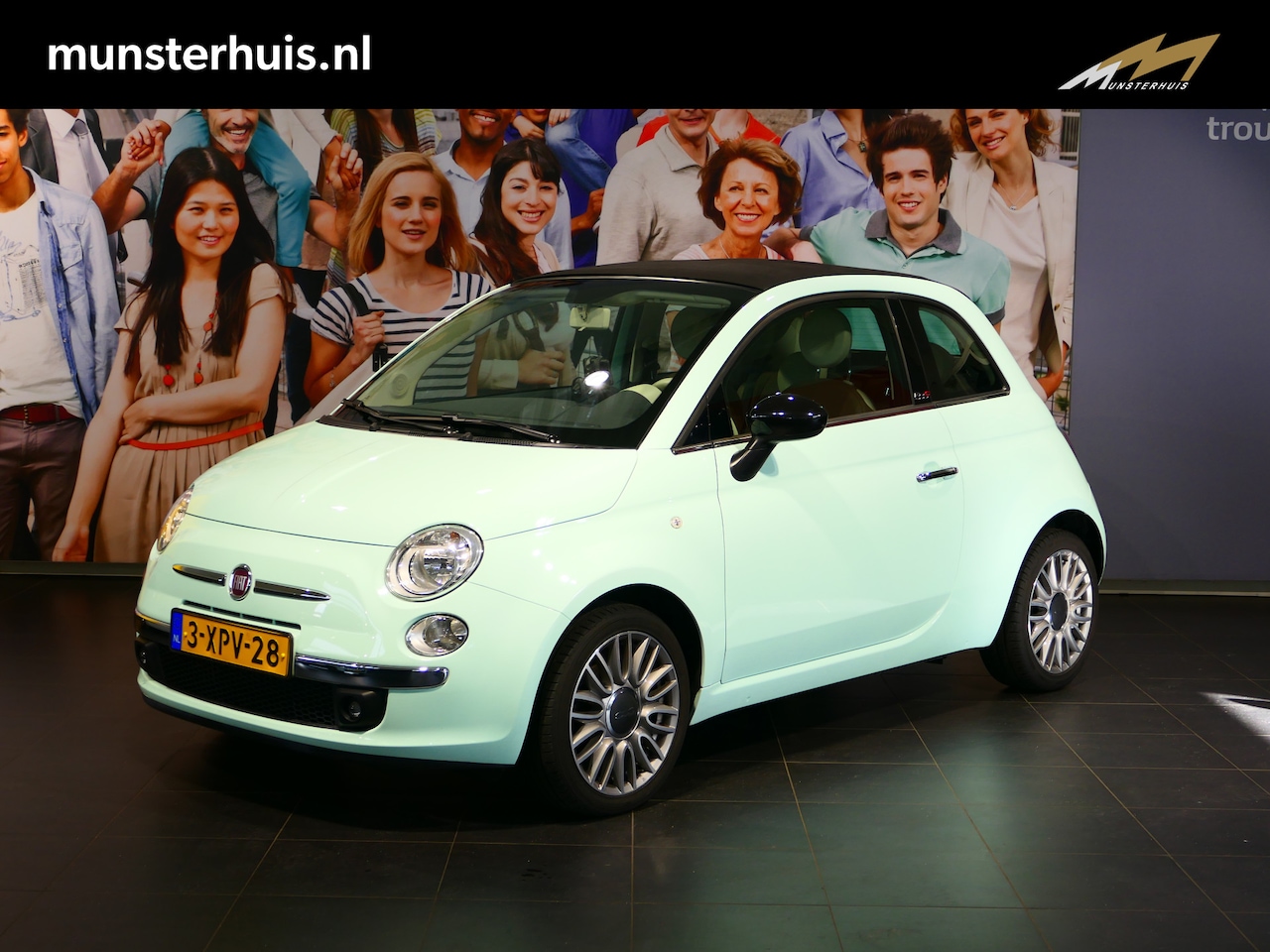 Fiat 500 C - 0.9 TwinAir Turbo Cult - Panoramadak, sensor achter, clima, airco - AutoWereld.nl