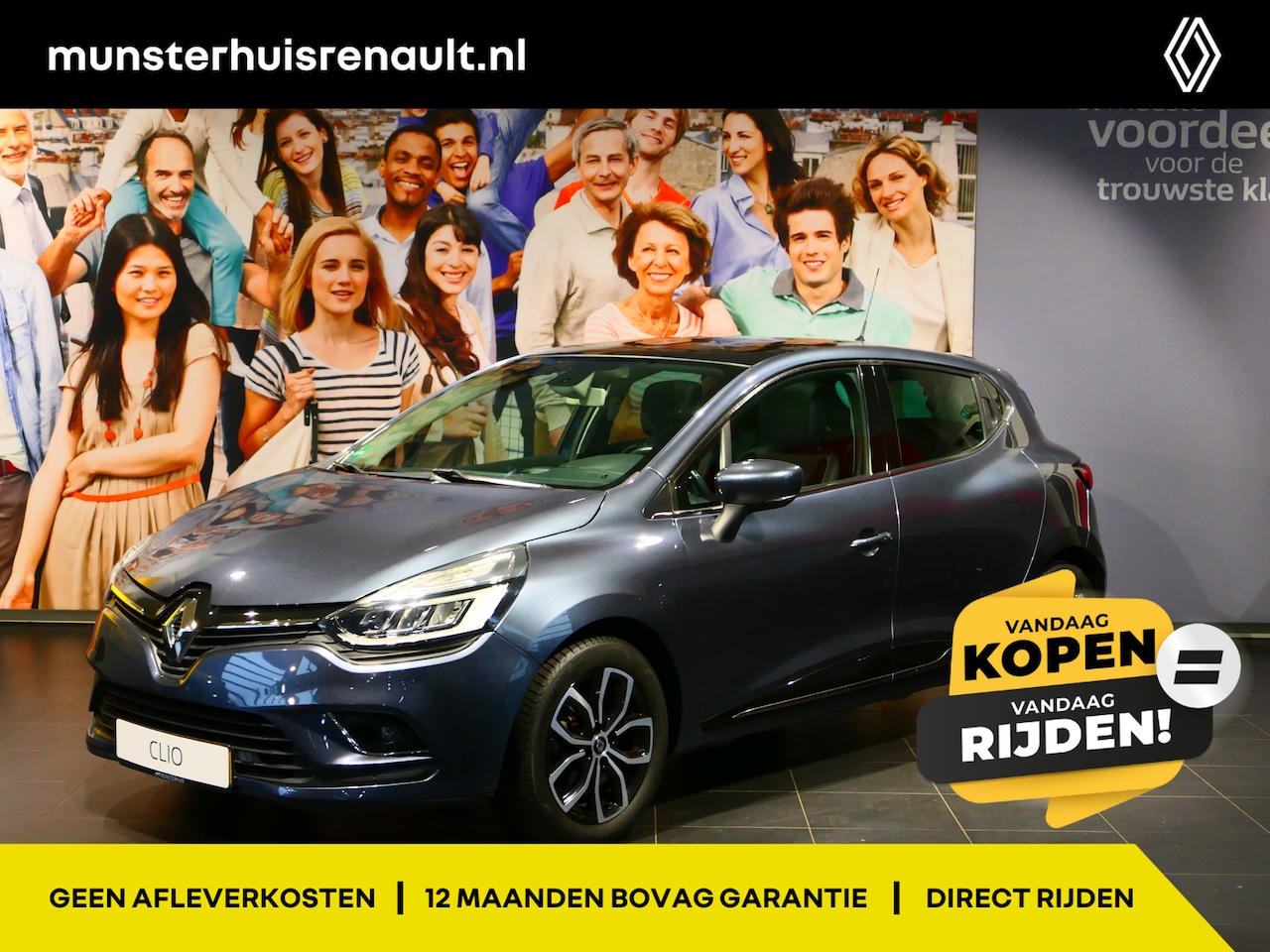 Renault Clio - 0.9 TCe Intens - Panoramadak, clima, cruise, DAB - AutoWereld.nl