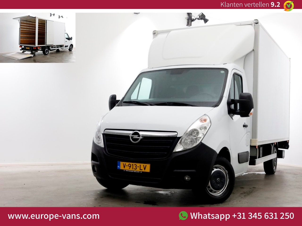 Opel Movano - 2.3 CDTI 170pk E6 Automaat Bakwagen met laadklep en zijdeur 02-2018 - AutoWereld.nl