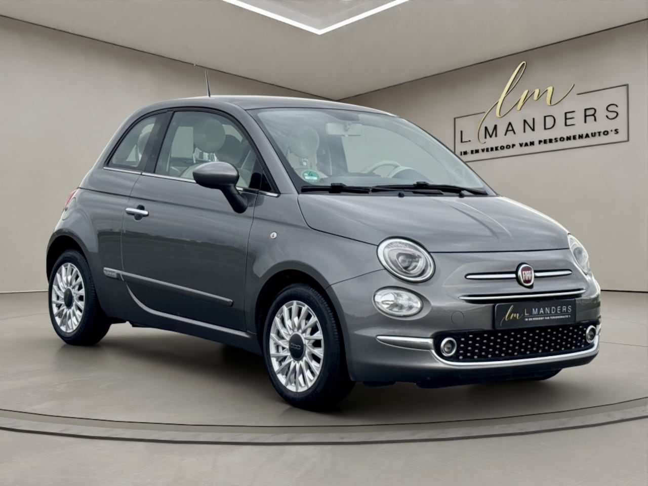 Fiat 500 - 1.2 Lounge 2018 GRIJS | Distributieriem nieuw | Apple CarPlay | - AutoWereld.nl