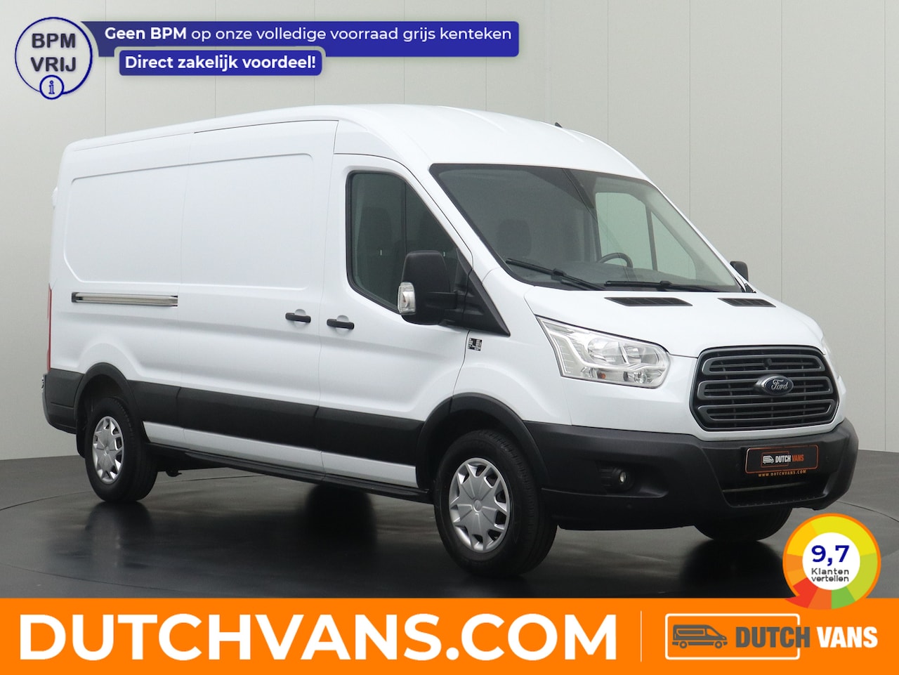 Ford Transit - 2.0TDCI 170PK L3H2 | Navigatie | Airco | Trekhaak | 3-Persoons - AutoWereld.nl