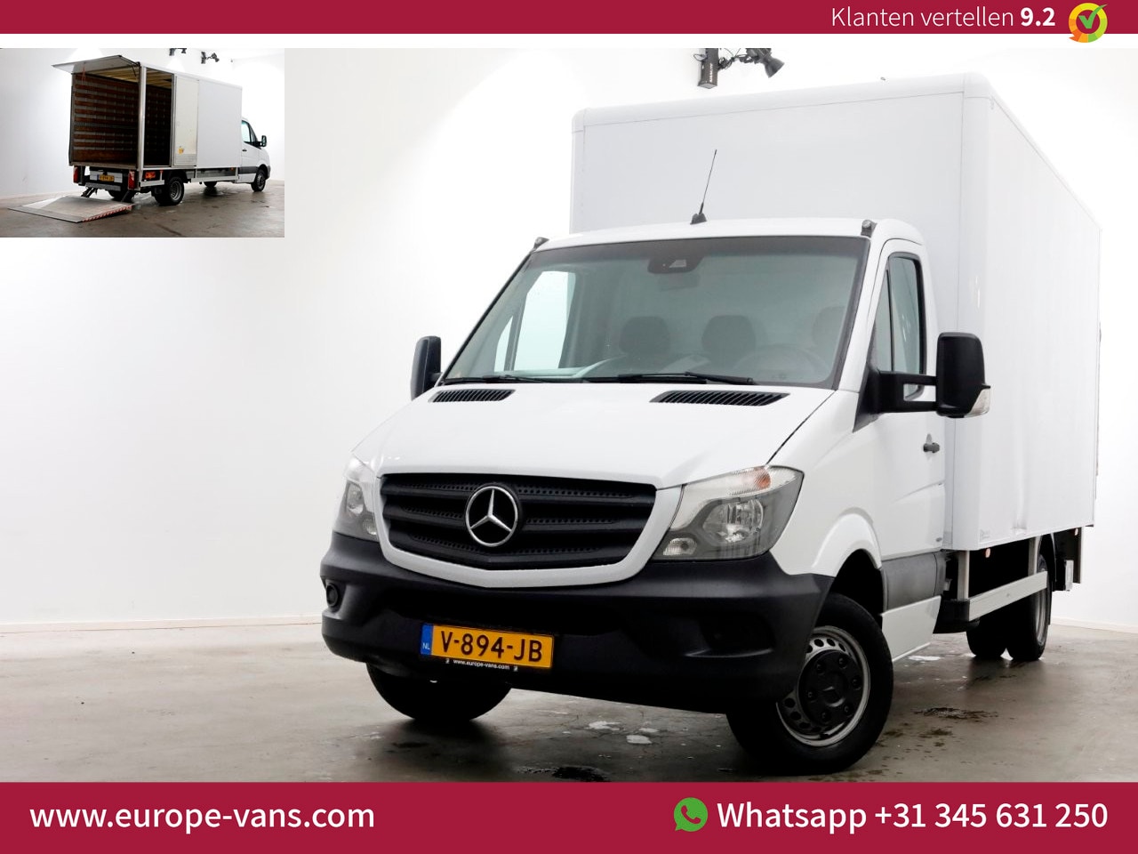 Mercedes-Benz Sprinter - 516 CDI 163pk E6 7G Automaat Bakwagen met laadklep en zijdeur 09-2017 - AutoWereld.nl