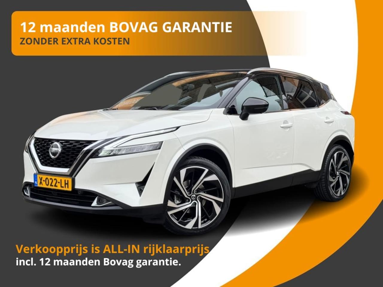 Nissan Qashqai - 1.3 MHEV 158PK TEKNA+ AUTOMAAT/LEER/PANO/LED/TR.HAAK/FULL OPTION - AutoWereld.nl