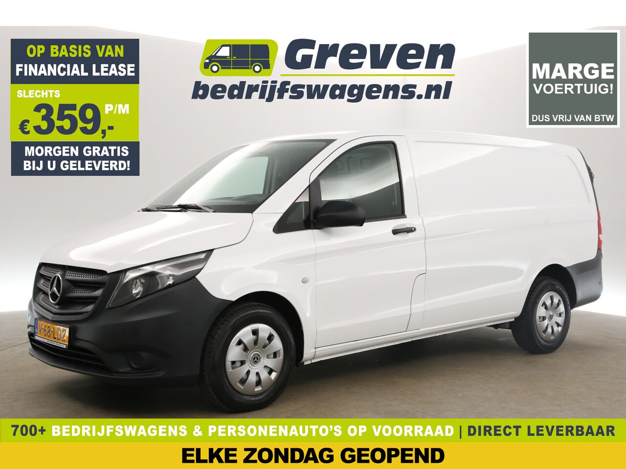 Mercedes-Benz Vito - CDI Lang | MARGE! | Airco Cruise Camera Navi Parkeersensoren Elektrpakket - AutoWereld.nl