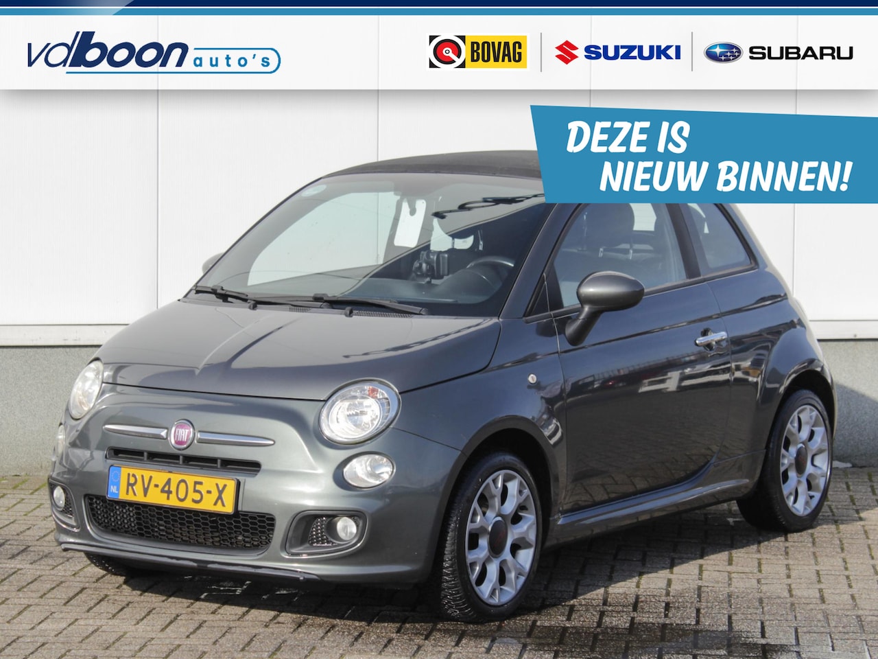 Fiat 500 C - 1.2 Lounge | Airco | Park sens | Lm-Velgen - AutoWereld.nl