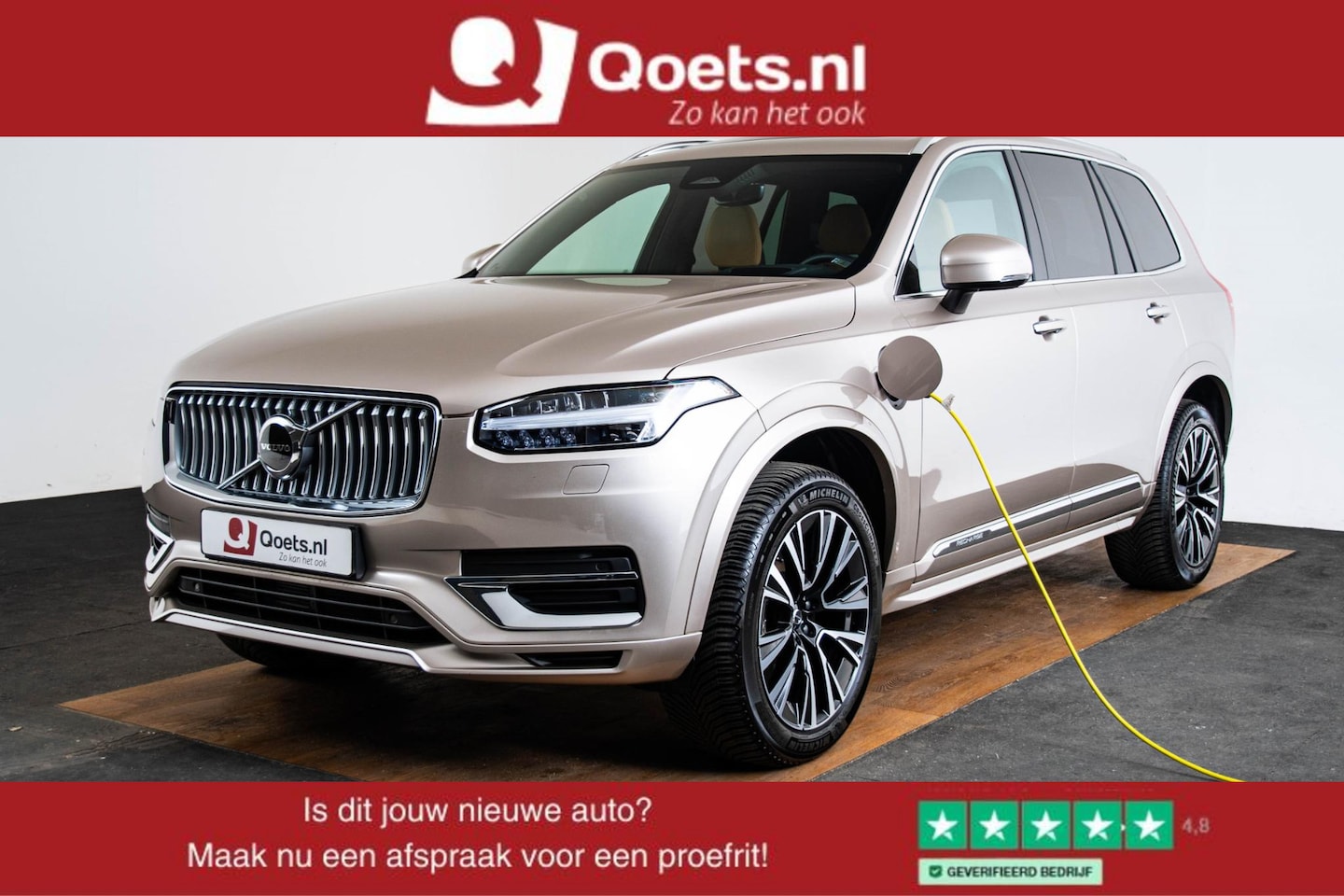 Volvo XC90 - 2.0 T8 Recharge AWD Ultimate Bright Trekhaak - - AutoWereld.nl