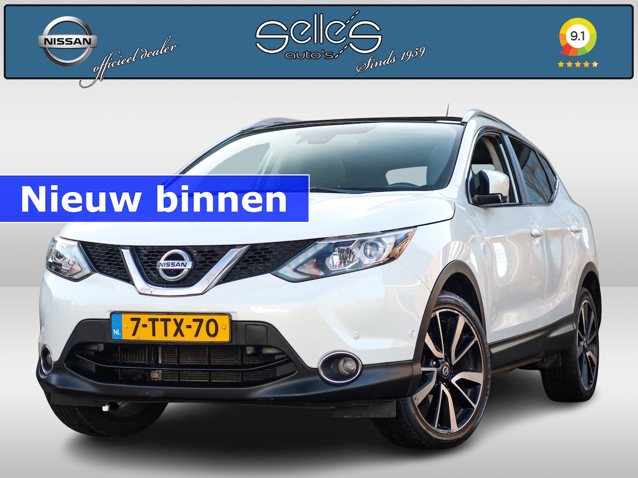 Nissan Qashqai - 1.2 Tekna Panoramadak | Stoelverwarming | 360 camera - AutoWereld.nl