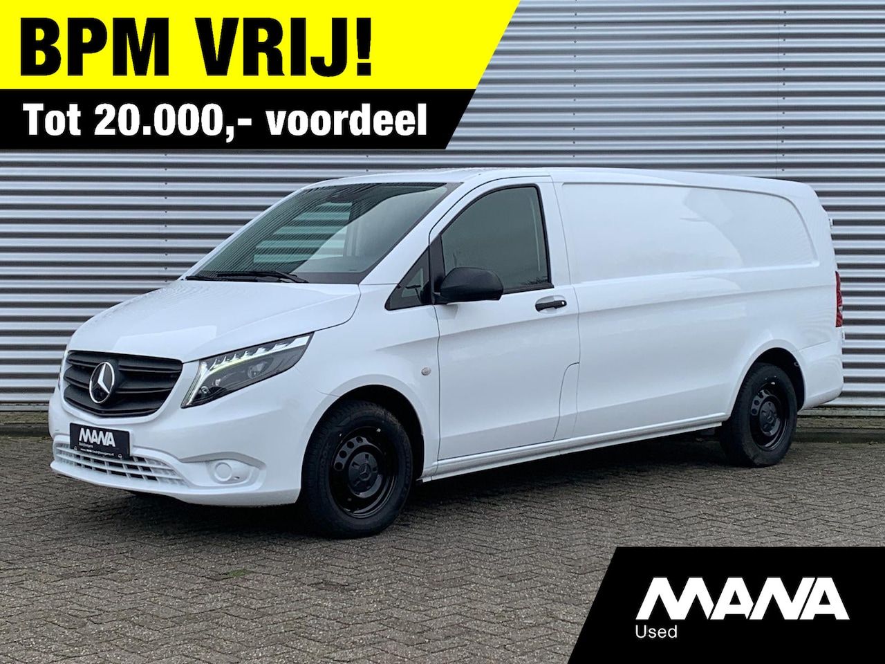 Mercedes-Benz Vito - 116 CDI Extra Lang L3 163pk Automaat LED Airco Camera Leder-Stuur/Bekleding CruiseControl - AutoWereld.nl