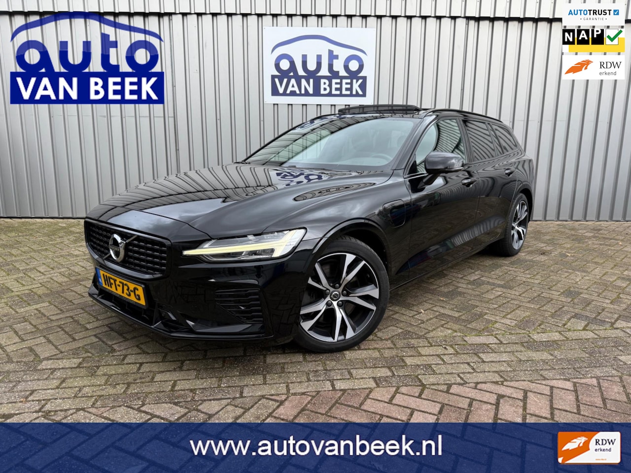 Volvo V60 - 2.0 T6 Recharge AWD R-Design|360|Pano|Leder - AutoWereld.nl