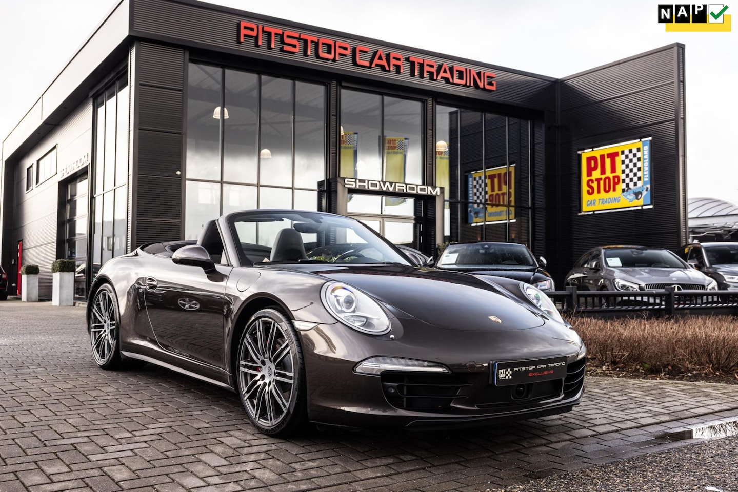 Porsche 911 Cabrio - 991 3.8 Carrera 4S, 400 PK, Ventilatie, Braun metallic! - AutoWereld.nl