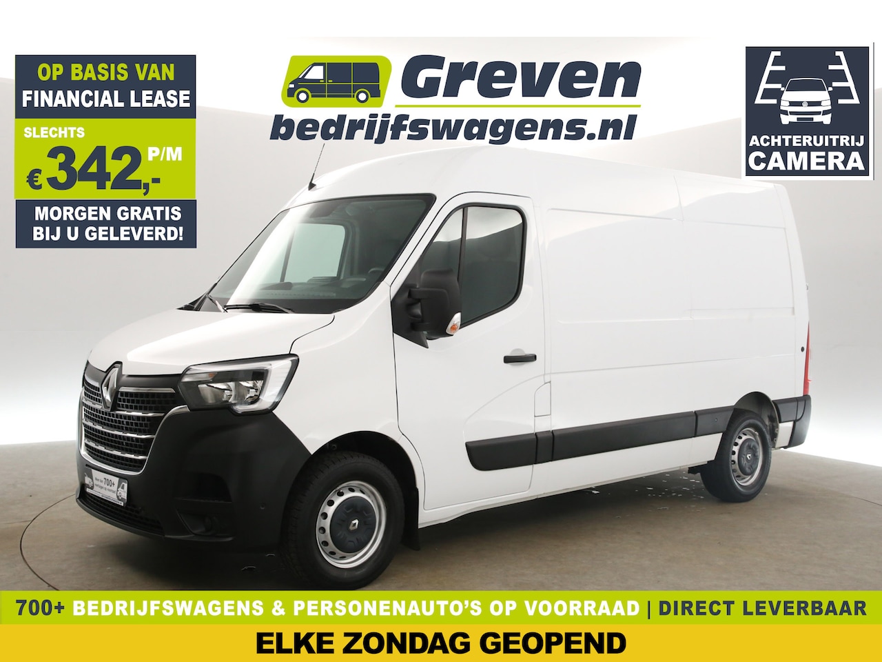 Renault Master - 2.3 DCI L2H2 Airco Camera Cruise Trekhaak LED 3 Persoons PDC DAB+ - AutoWereld.nl