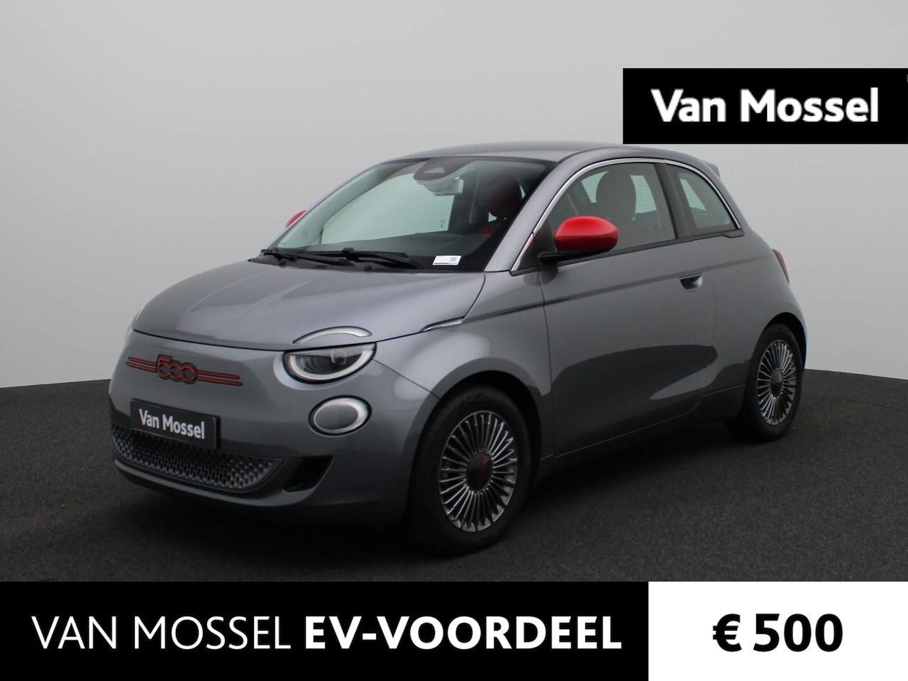 Fiat 500 - RED 42 kWh | Navigatie | LED Koplampen | Lichtmetalen Velgen | Parkeersensoren | Climate C - AutoWereld.nl