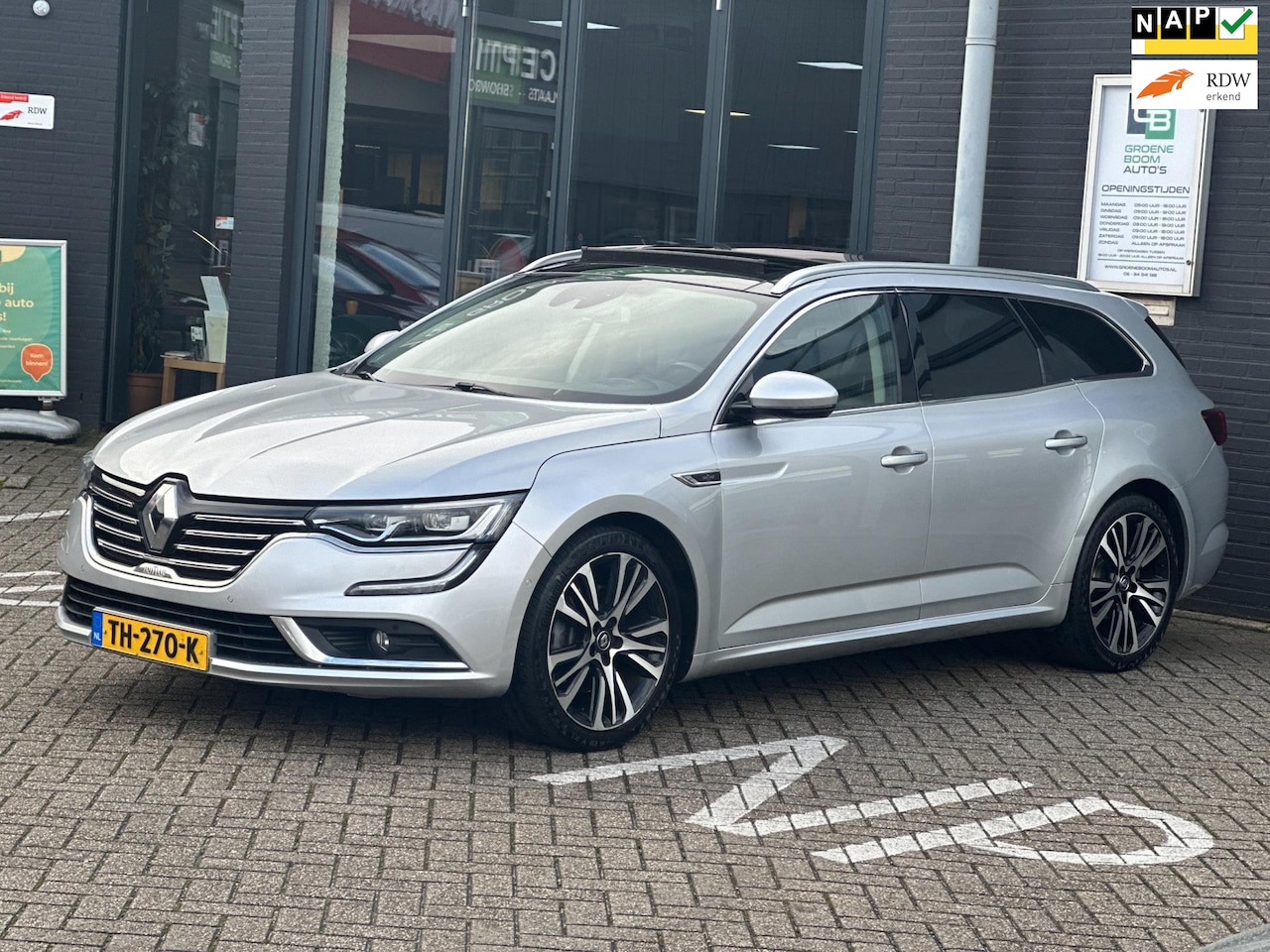 Renault Talisman Estate - 1.6 TCe Initiale Paris/PANO-DAK/CAMERA/LED/NAVI/NETTE STAAT!! - AutoWereld.nl