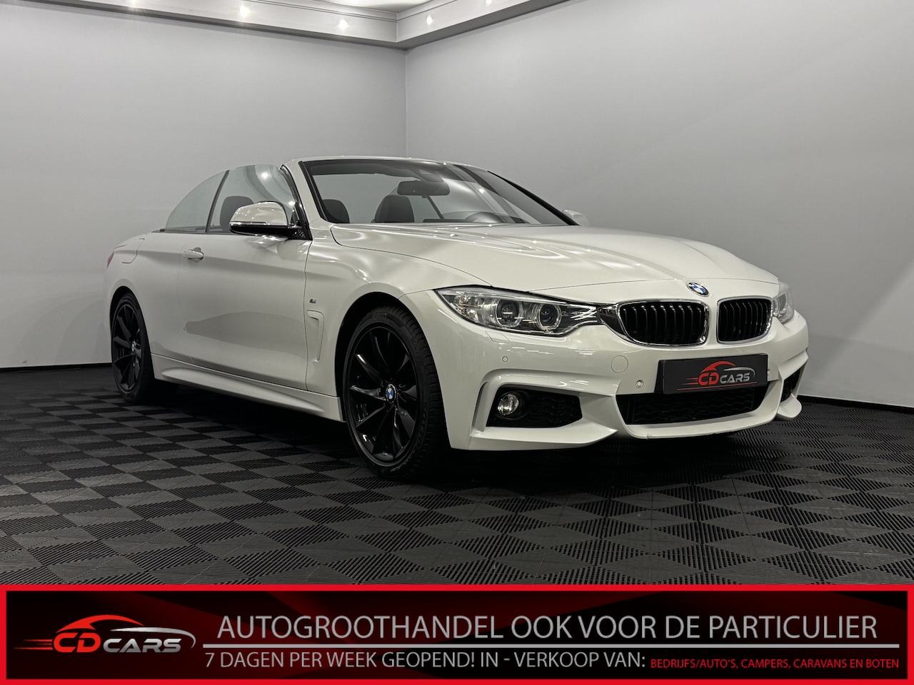 BMW 4-serie Cabrio - 420i High Executive Leder, Navi, Parkeersensoren, Cruise control, Clima, Stoelverwarming - AutoWereld.nl