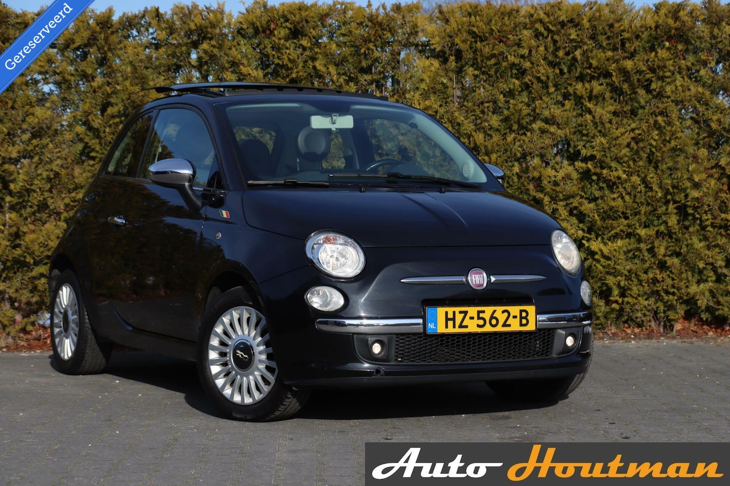 Fiat 500 - 1.2 Lounge Airco|Panodak|Lmv|Elektr.pakket|Gereserveerd - AutoWereld.nl