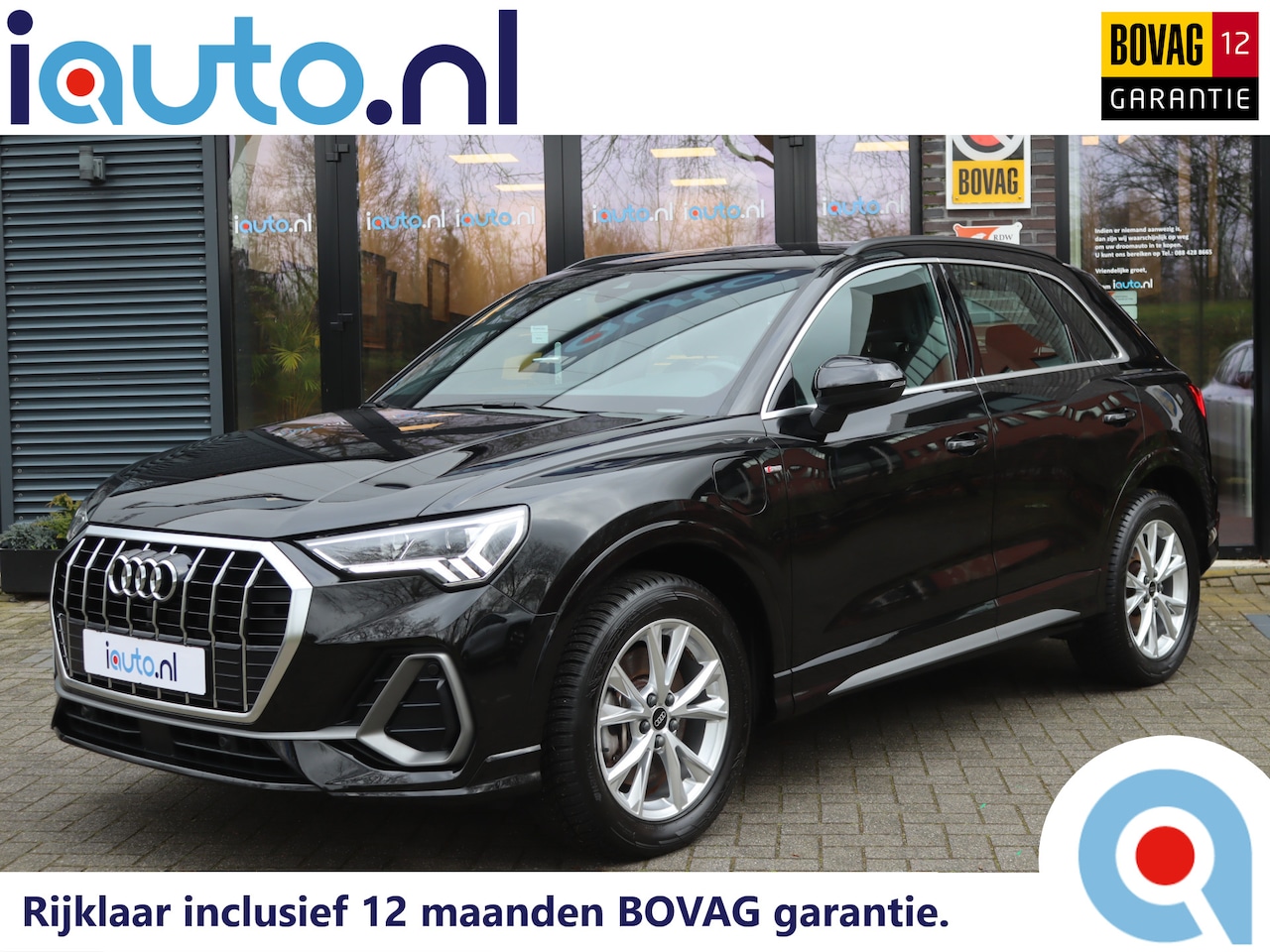 Audi Q3 - 45 TFSI e S-Line LED/Leder/Keyless/Camera/Dodehoek/Elek. klep/Trekhaak wegkl. - AutoWereld.nl