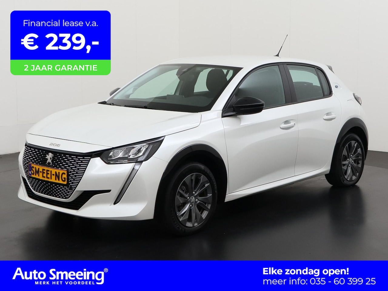 Peugeot e-208 - EV Active Pack 3 fase | Stoelverwarming | Carplay | Zondag Open! - AutoWereld.nl